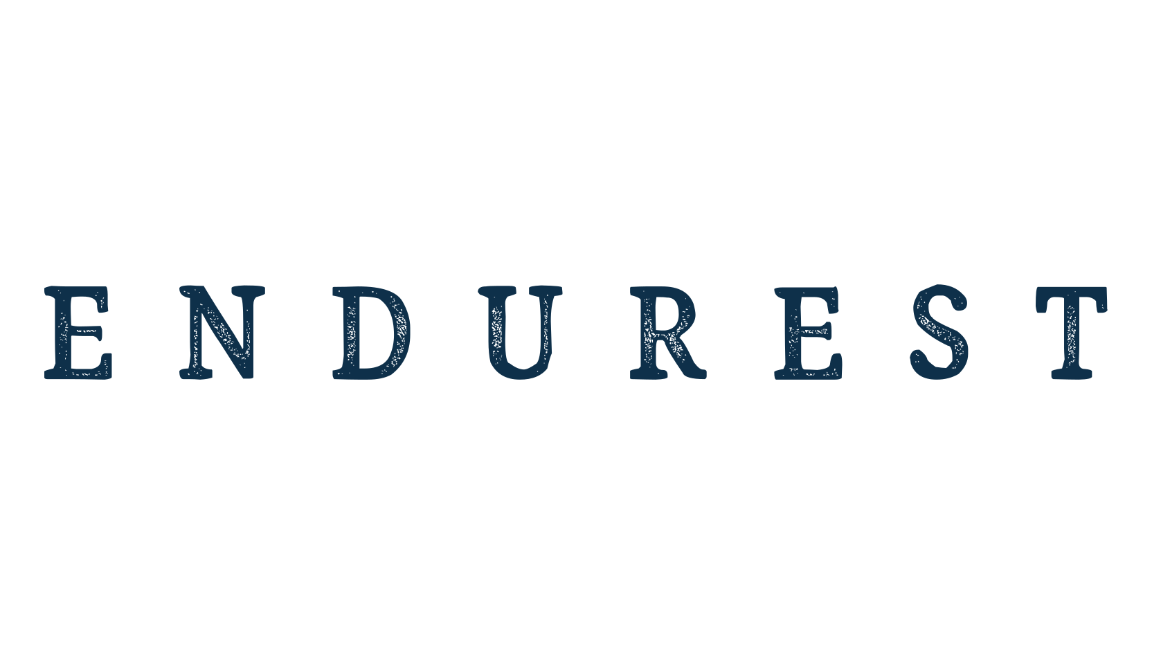 Endurest, eroded font preview