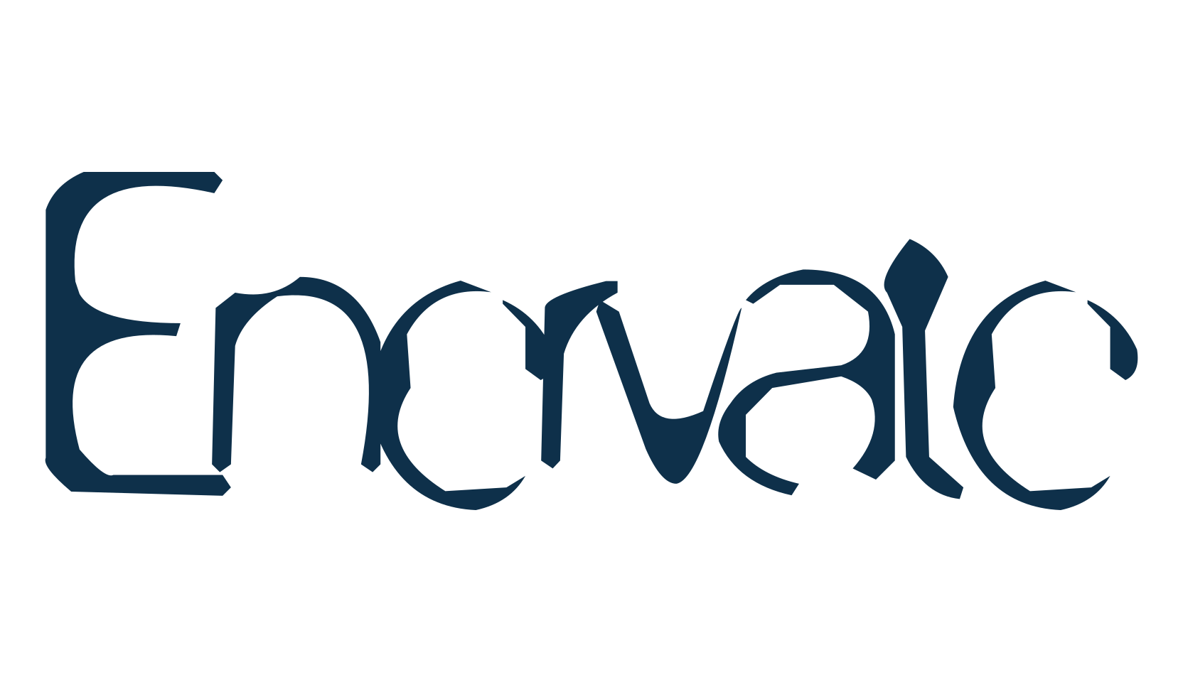 Enervate, eroded font preview