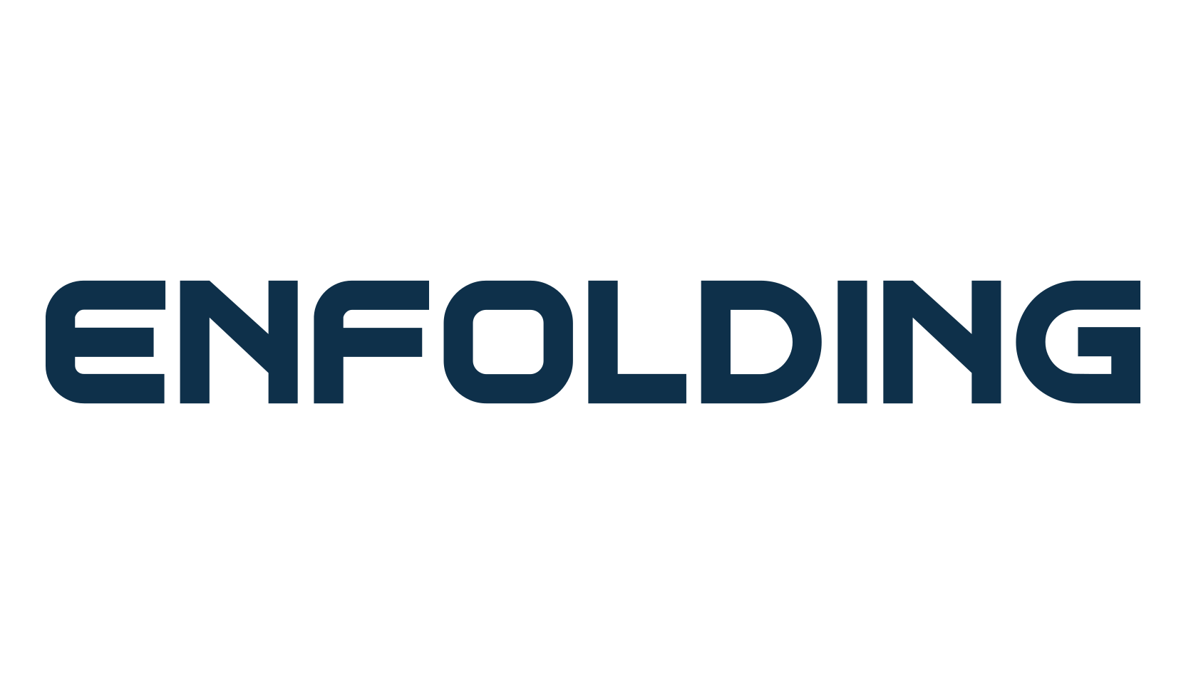 Enfolding, sans serif font preview