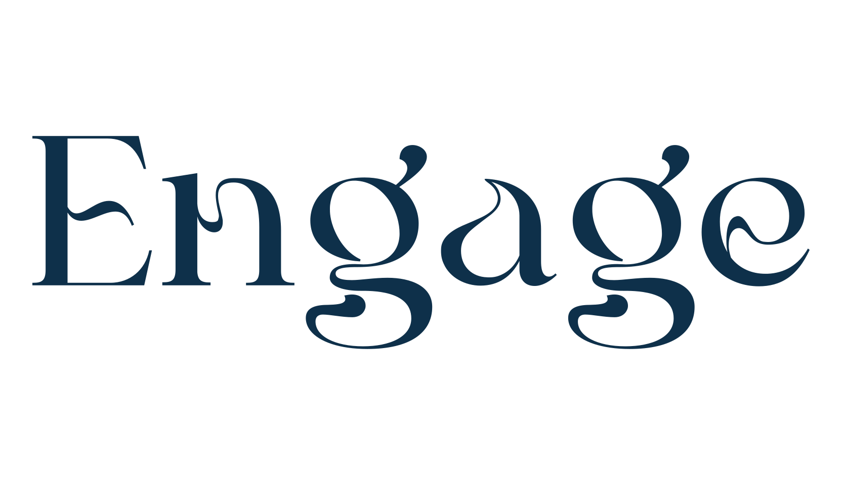 Engage, retro font preview