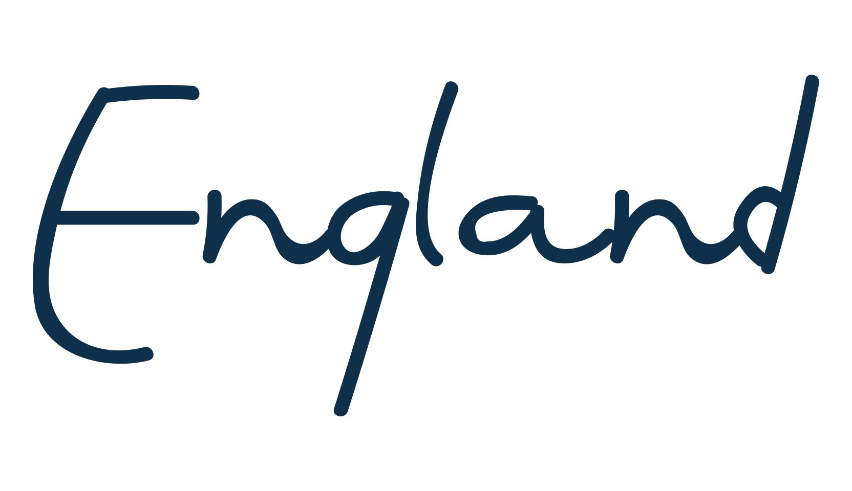 England, handwriting font preview