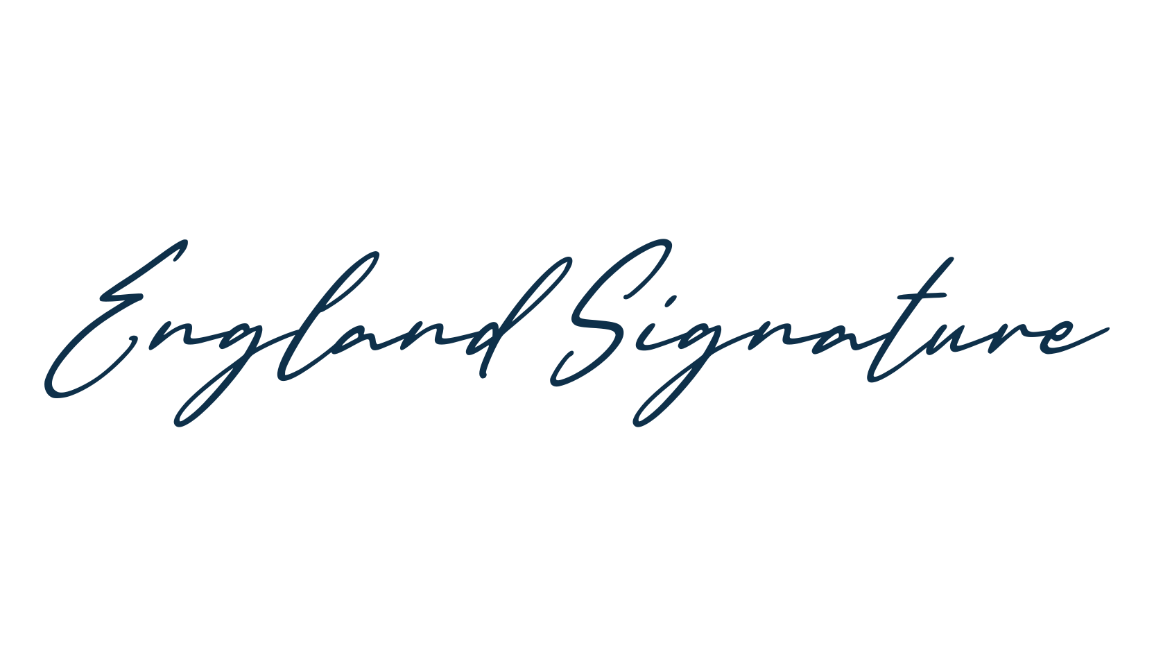 England Signature, handwriting font preview