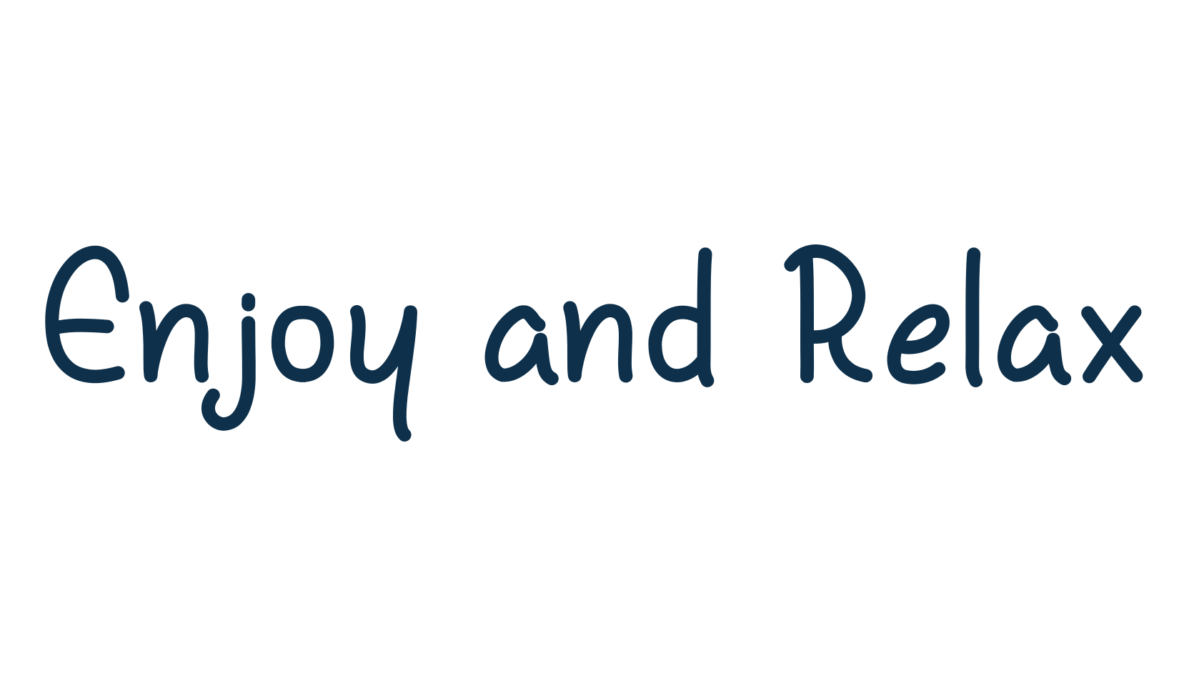 Enjoy and Relax, fancy decorative font preview