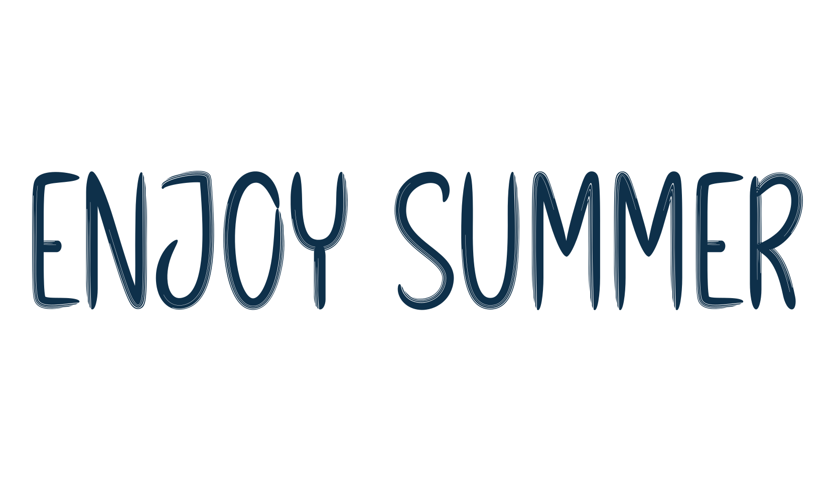 Enjoy Summer (enjoy-summer-3), script brush fancy decorative calligraphy font preview