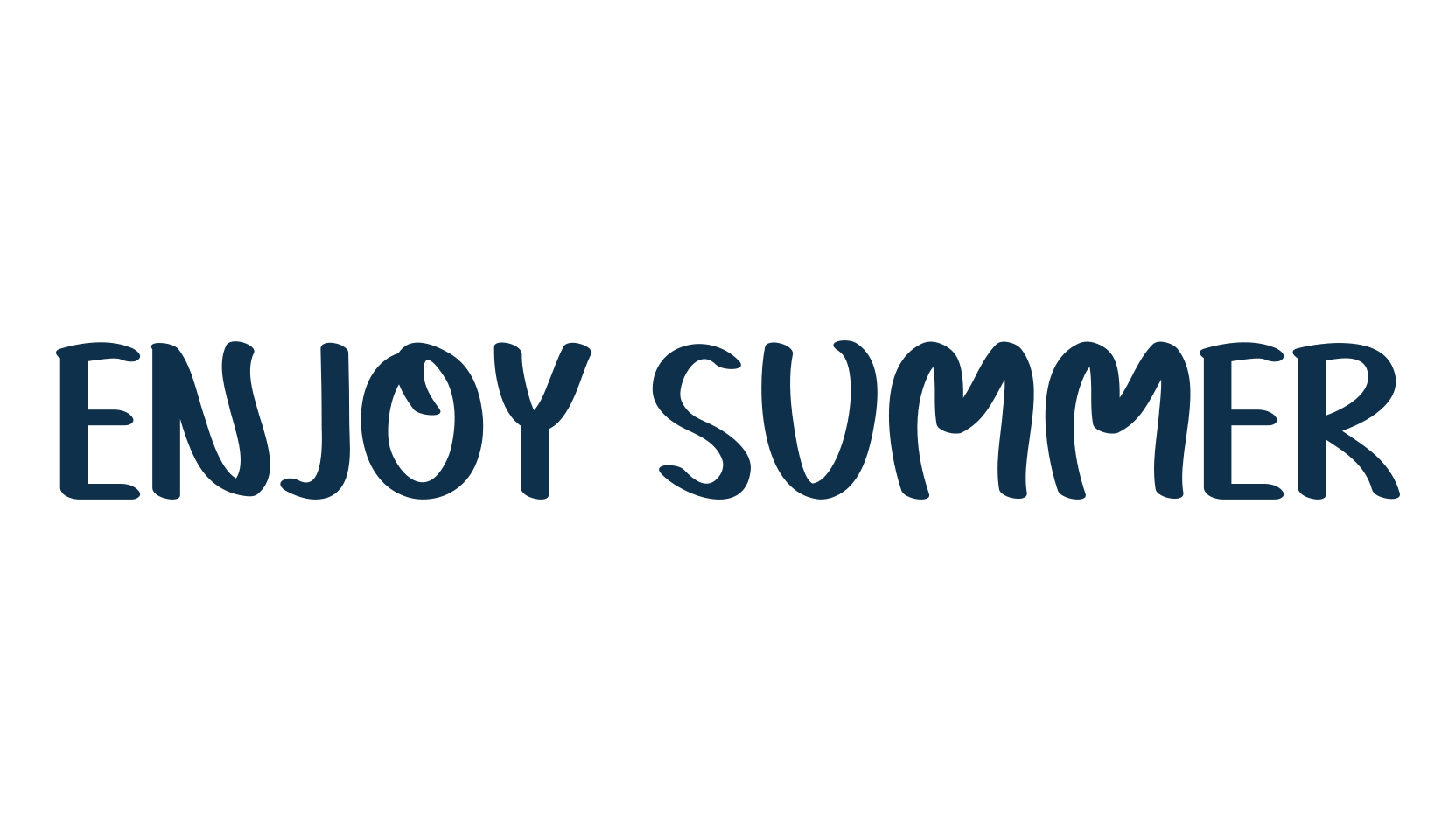 Enjoy Summer (enjoy-summer), script handwritten fancy decorative calligraphy font preview
