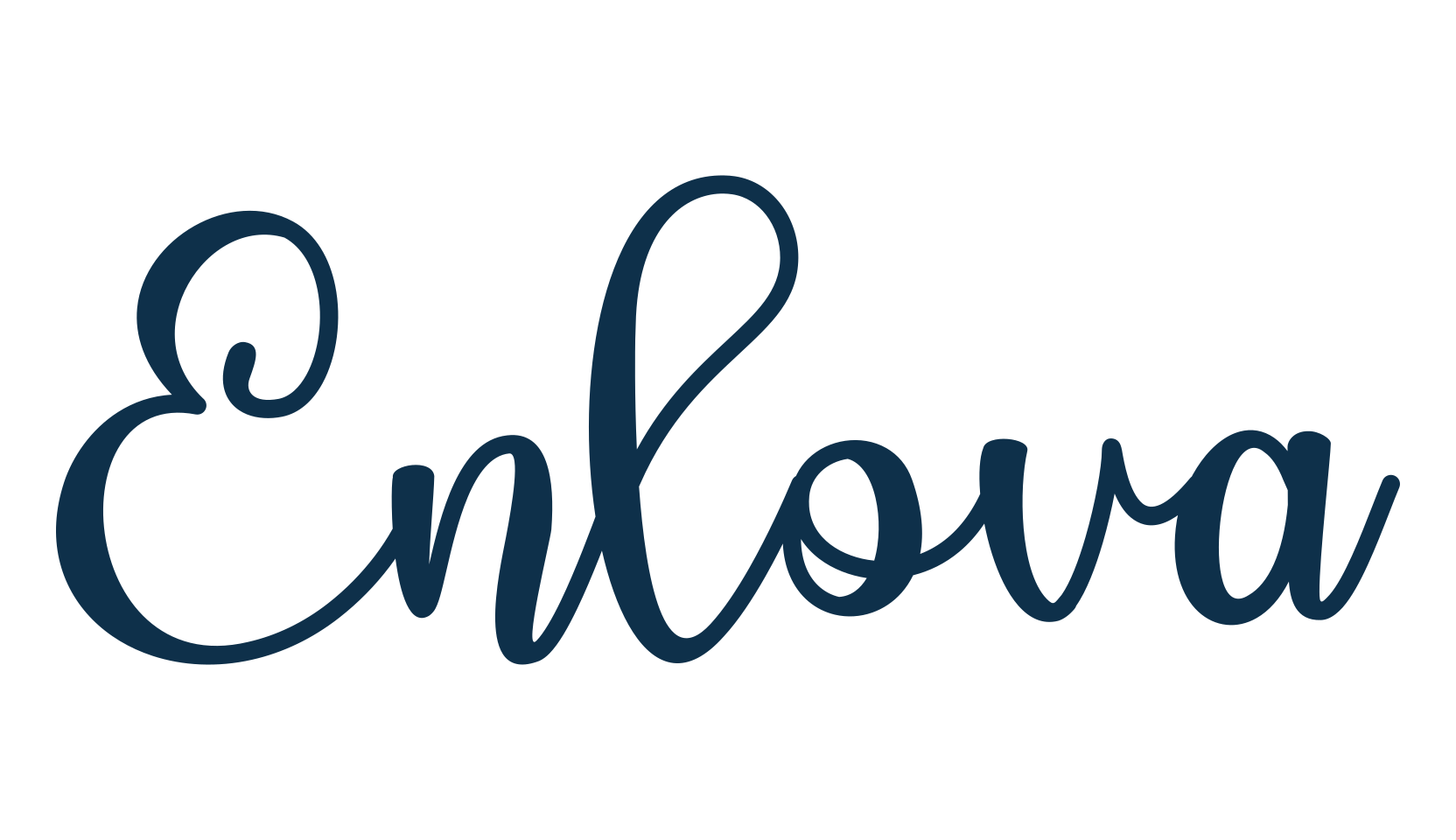 Enlova, script handwritten fancy decorative calligraphy font preview