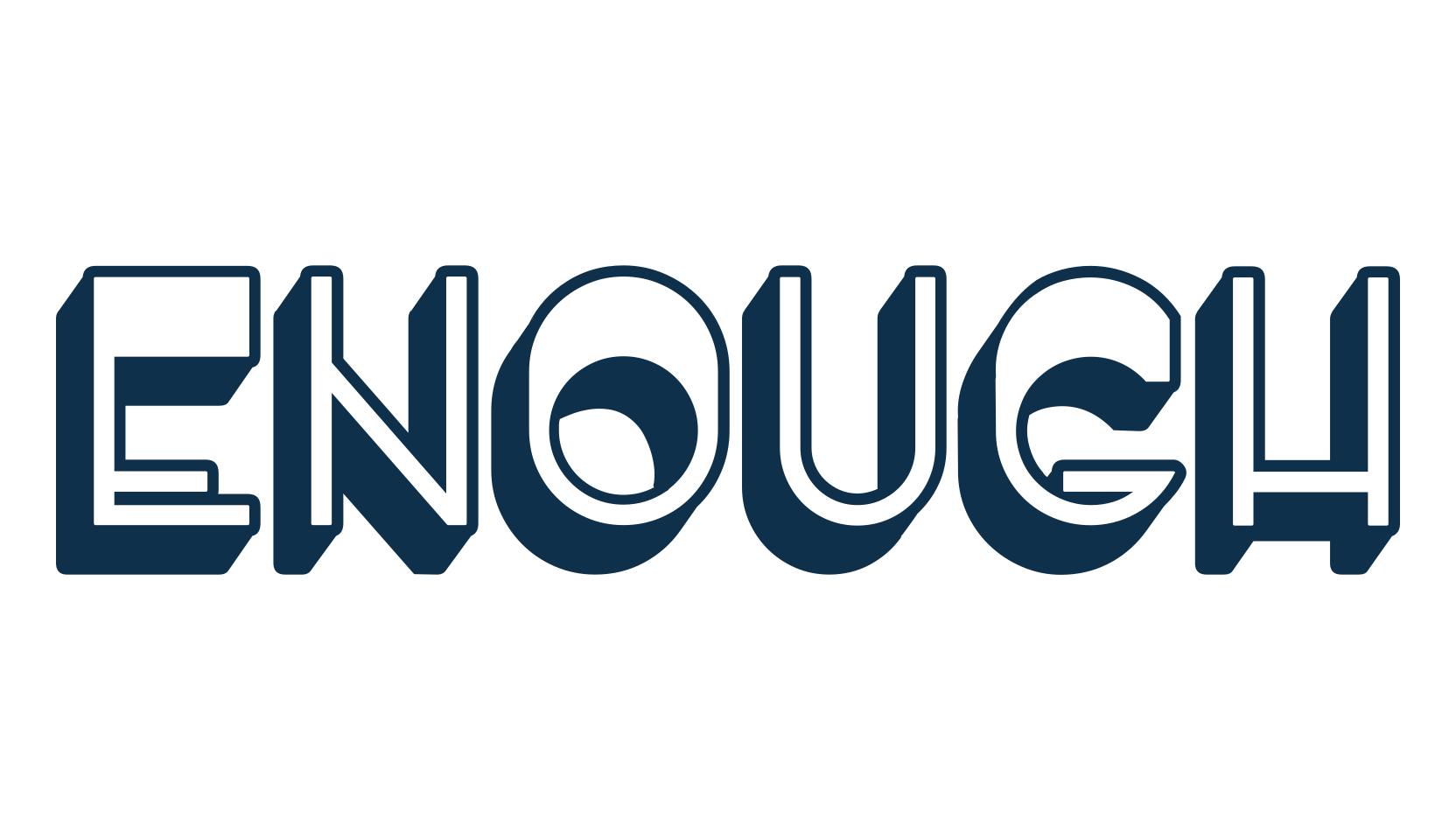 Enough, retro font preview