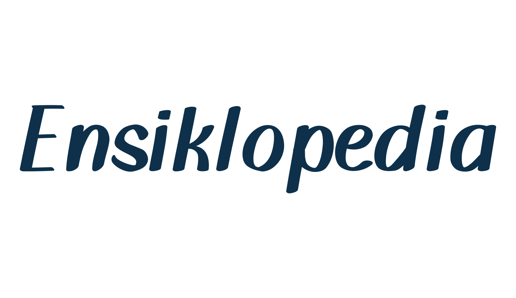 Ensiklopedia, fancy decorative font preview