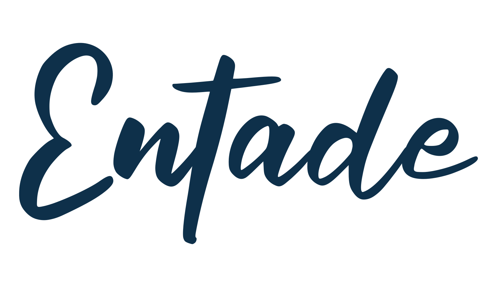 Entade, script handwritten fancy decorative calligraphy font preview