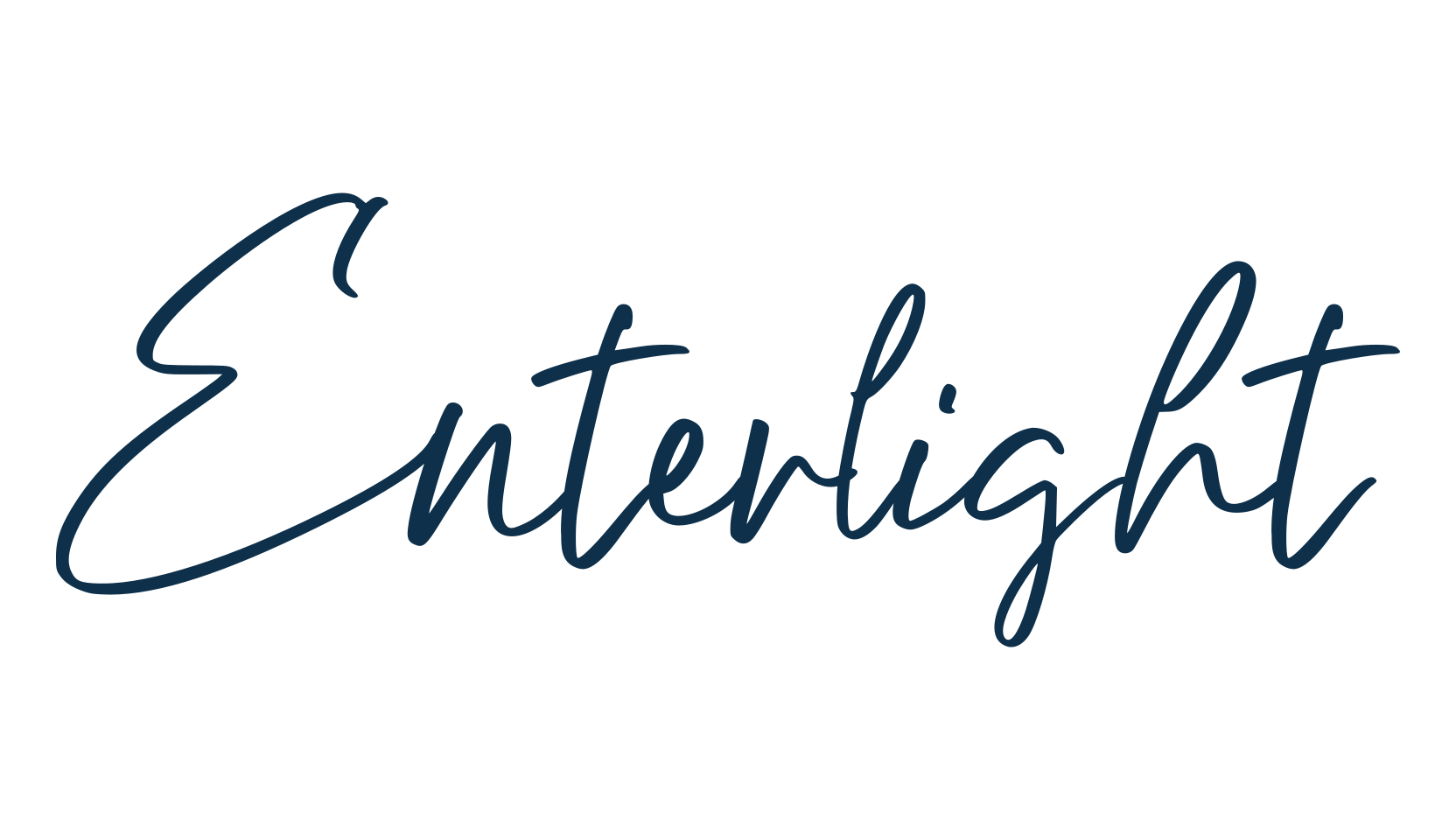 Enterlight, script handwritten fancy decorative calligraphy font preview
