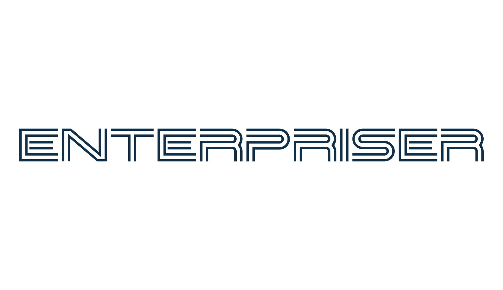 Enterpriser, fancy various techno sci-fi font preview