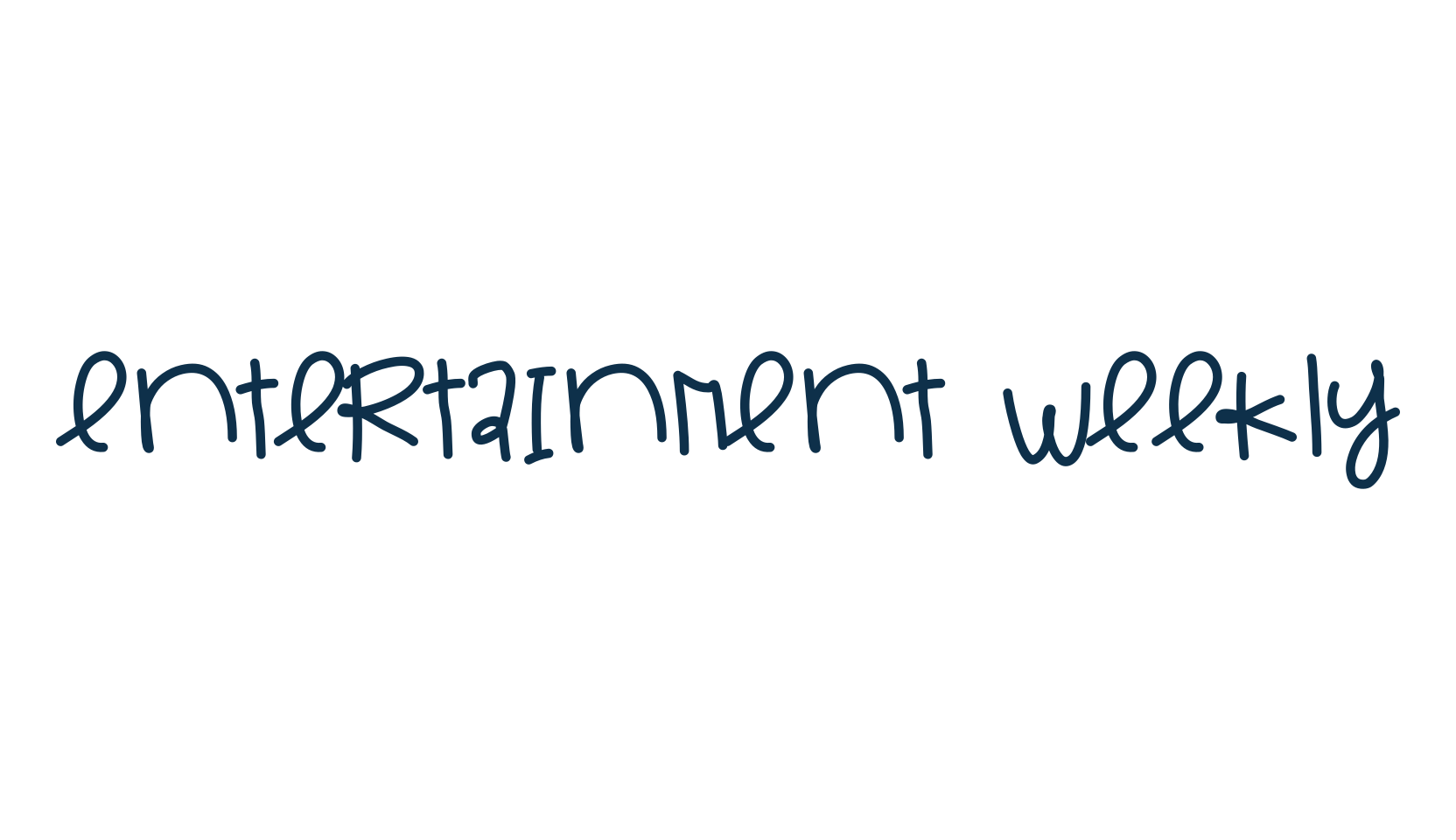 Entertainment Weekly, handwriting font preview