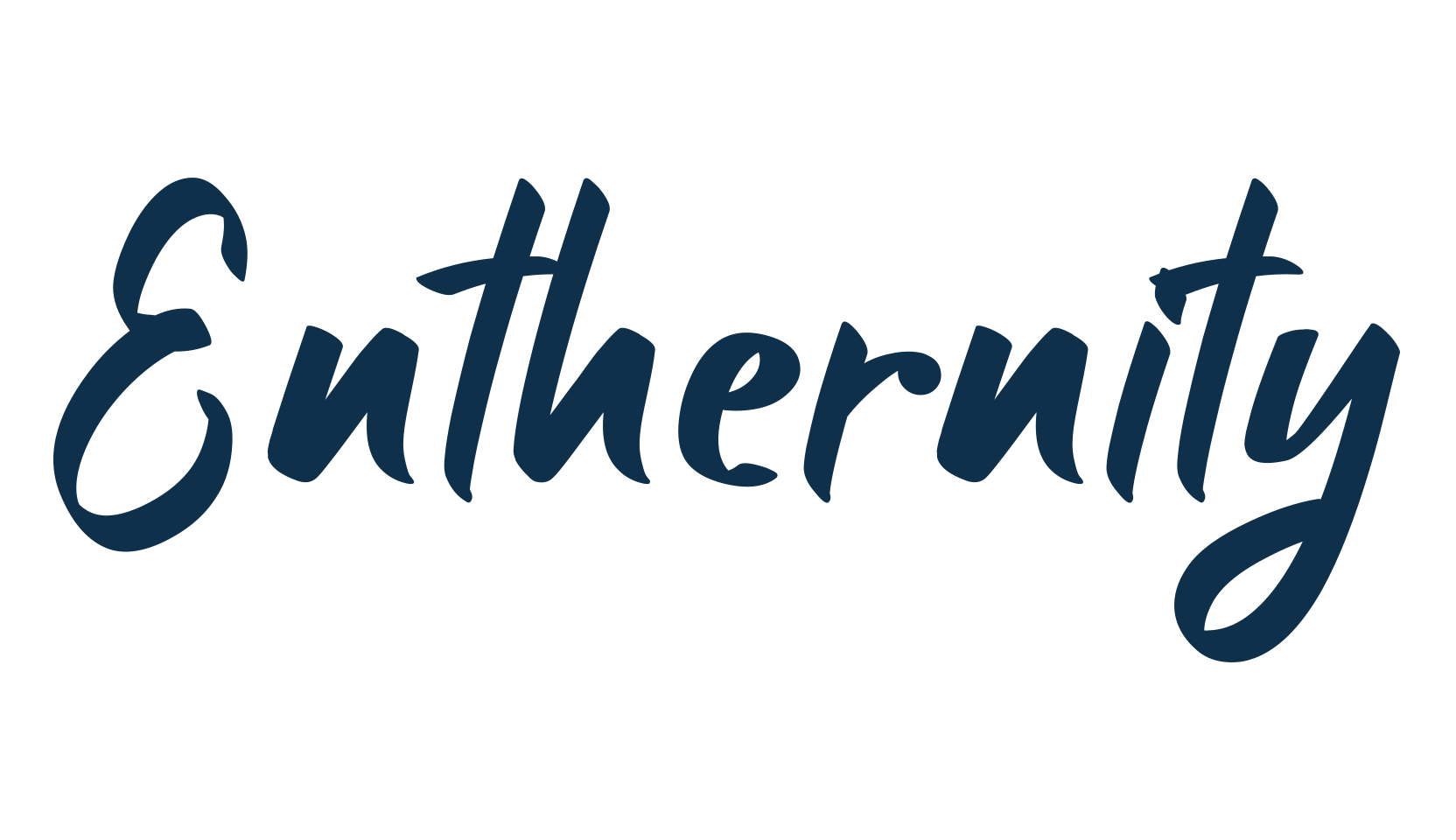 Enthernity, script handwritten fancy decorative calligraphy font preview