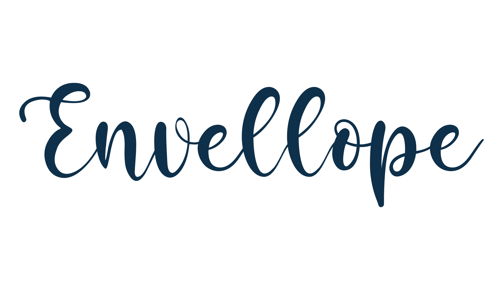 Envellope, fancy various decorative script calligraphy font preview