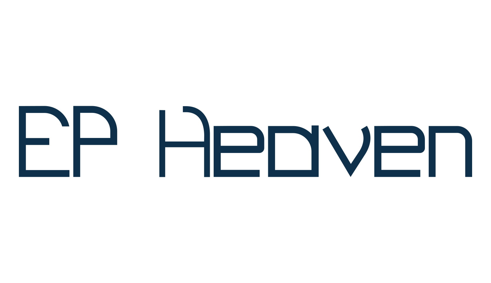 EP Heaven, fancy various techno sci-fi font preview