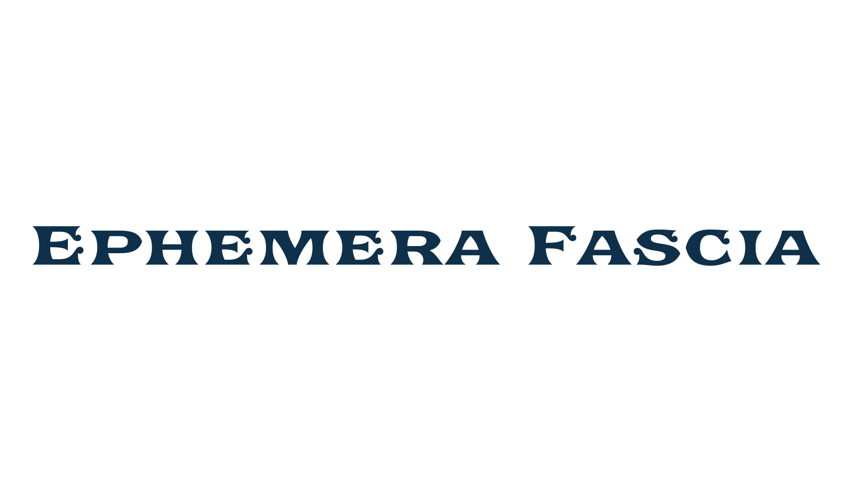 Ephemera Fascia, fancy retro decorative font preview