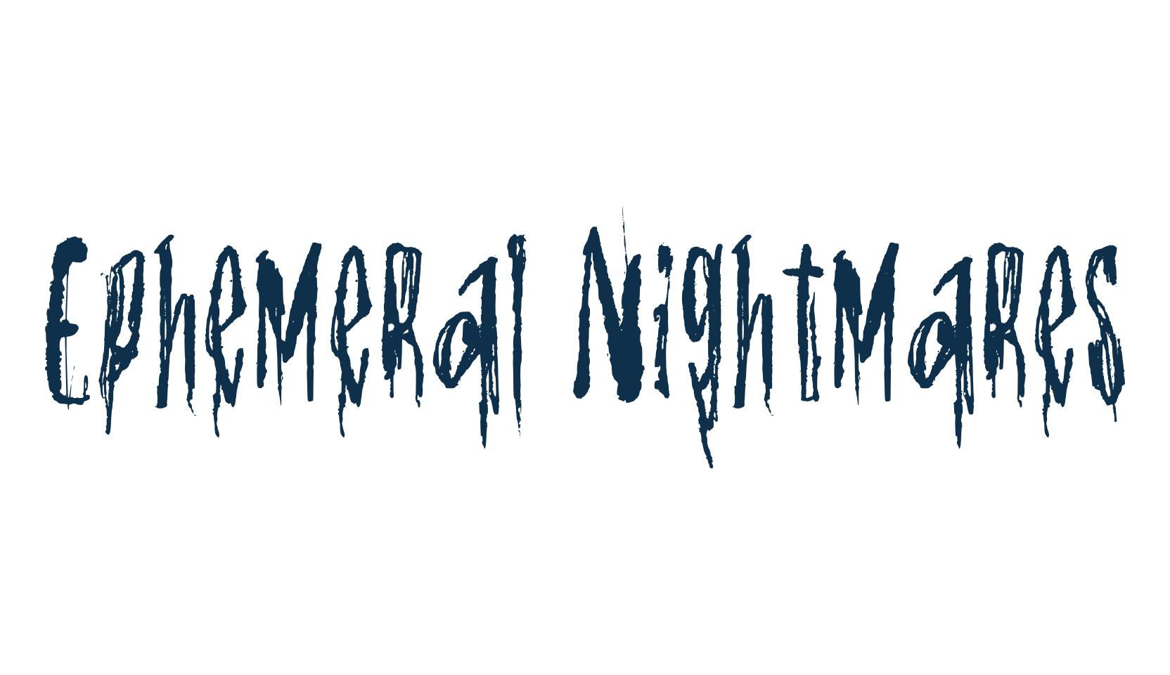Ephemeral Nightmares, halloween font preview