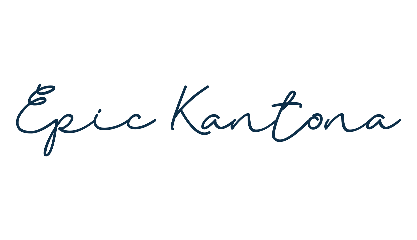 Epic Kantona, handwriting font preview