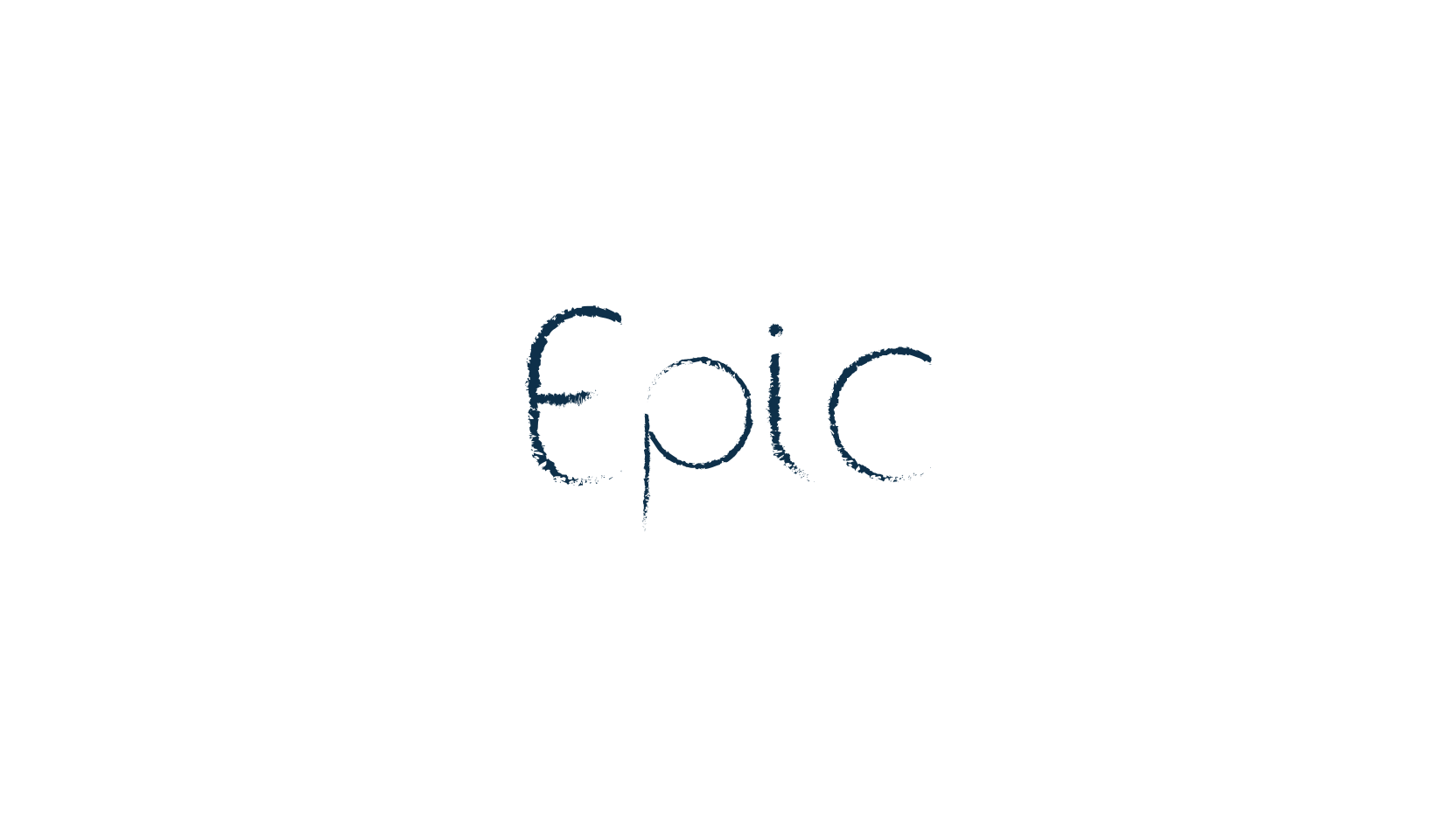 Epic, eroded font preview