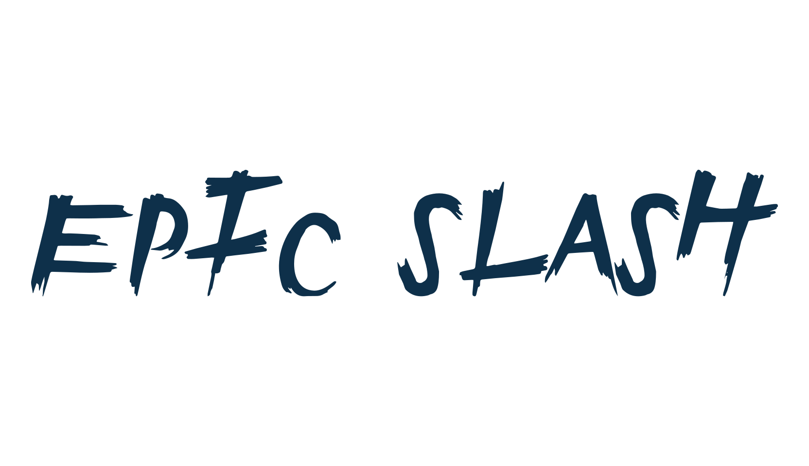 Epic Slash, holiday halloween fancy decorative horror font preview