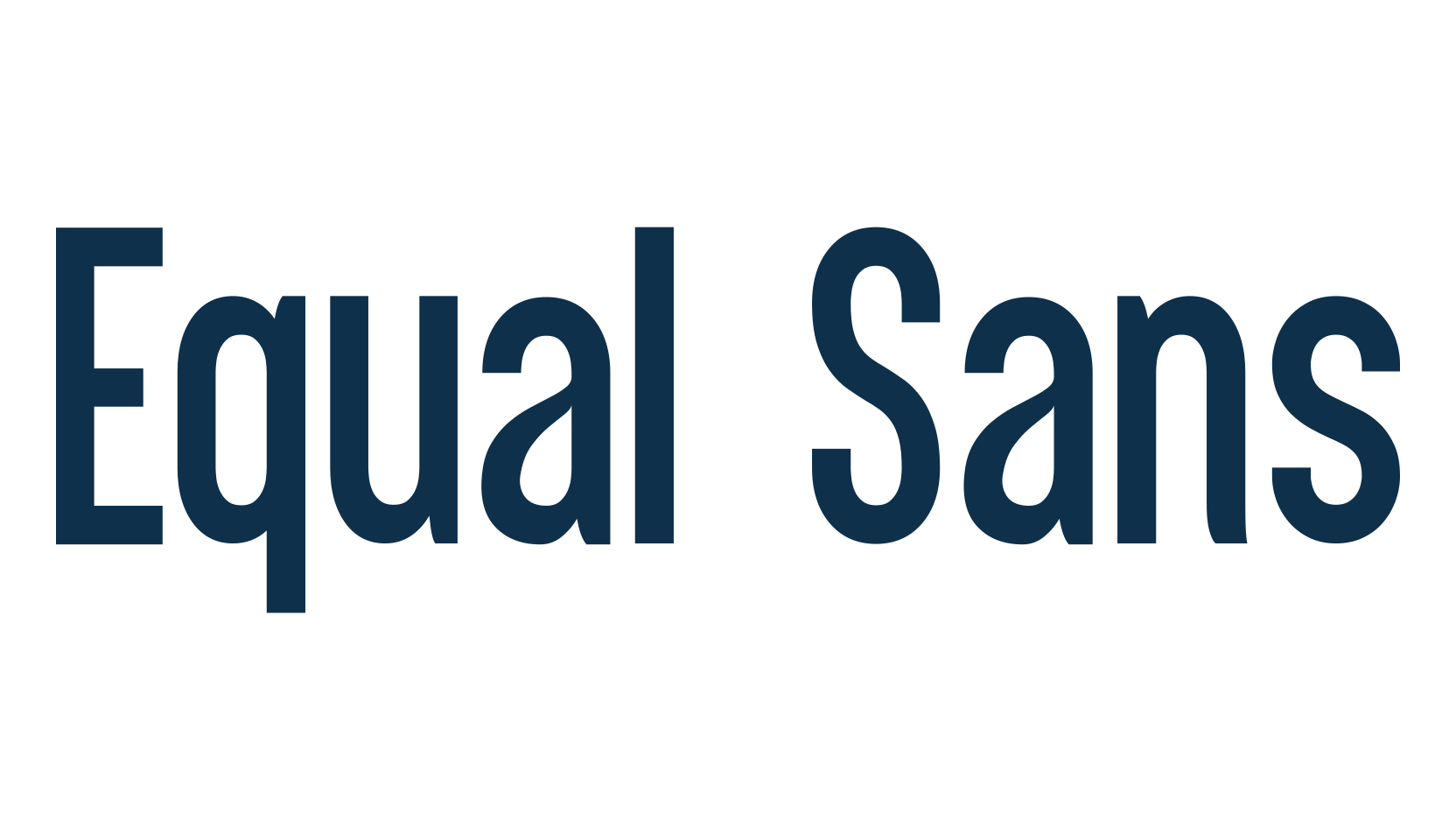 Equal Sans, sans serif font preview