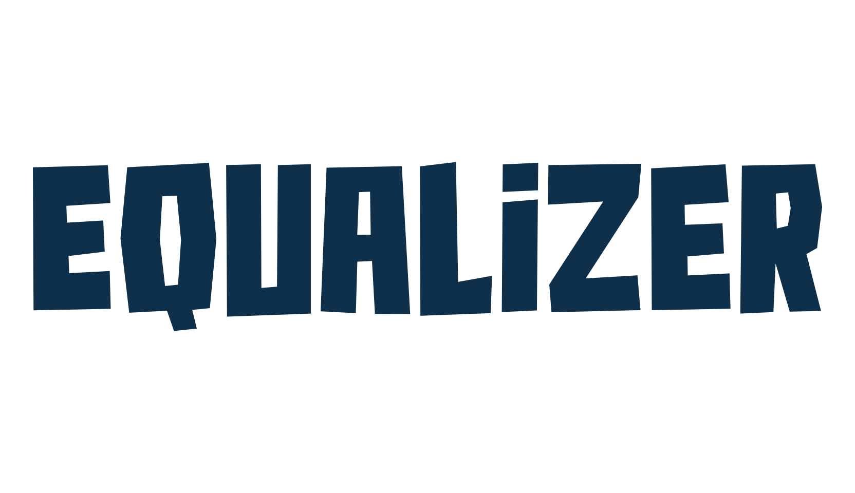 Equalizer, fancy various decorative font preview