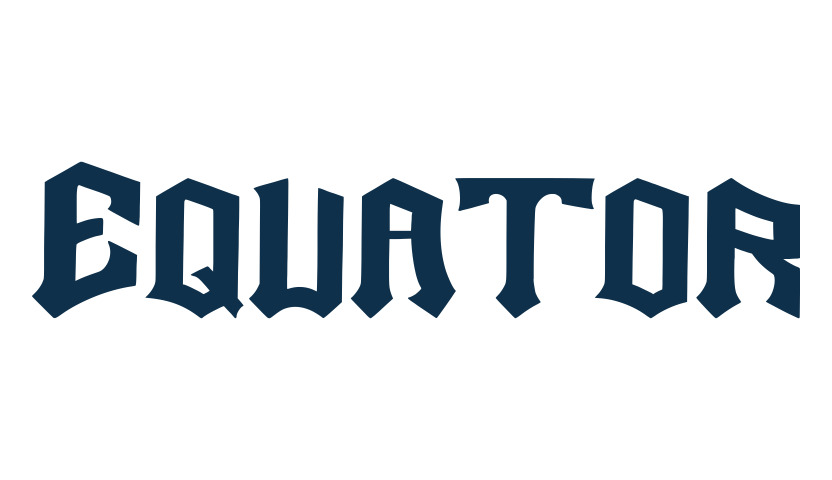Equator, gothic modern font preview