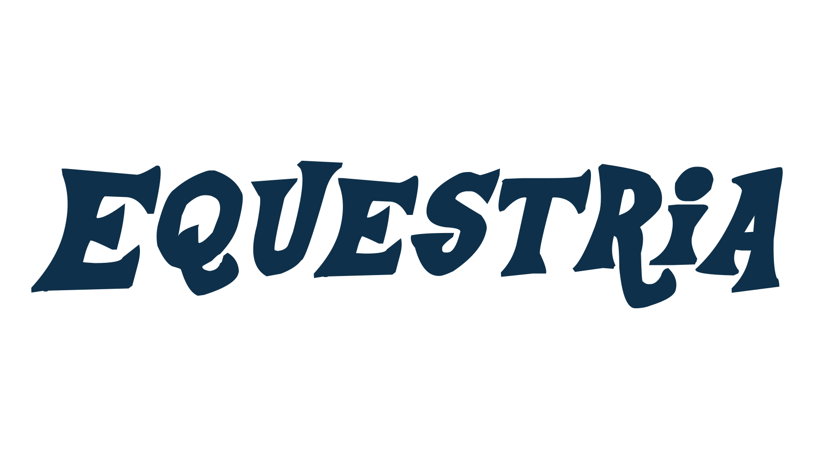 Equestria, fancy cartoon decorative font preview