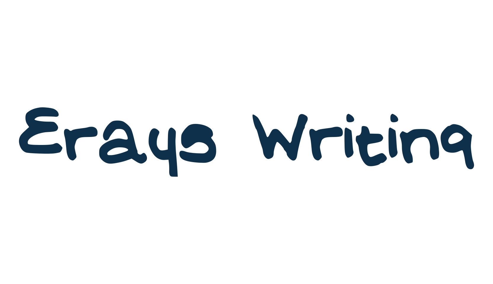 Erays Writing, handwriting font preview