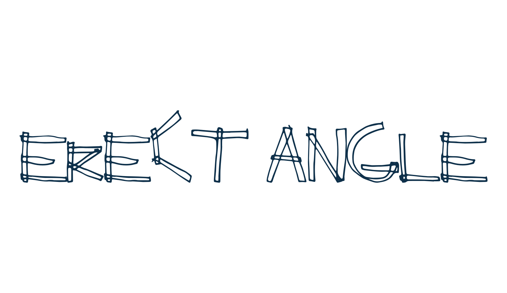 Erect Angle, fancy cartoon decorative font preview