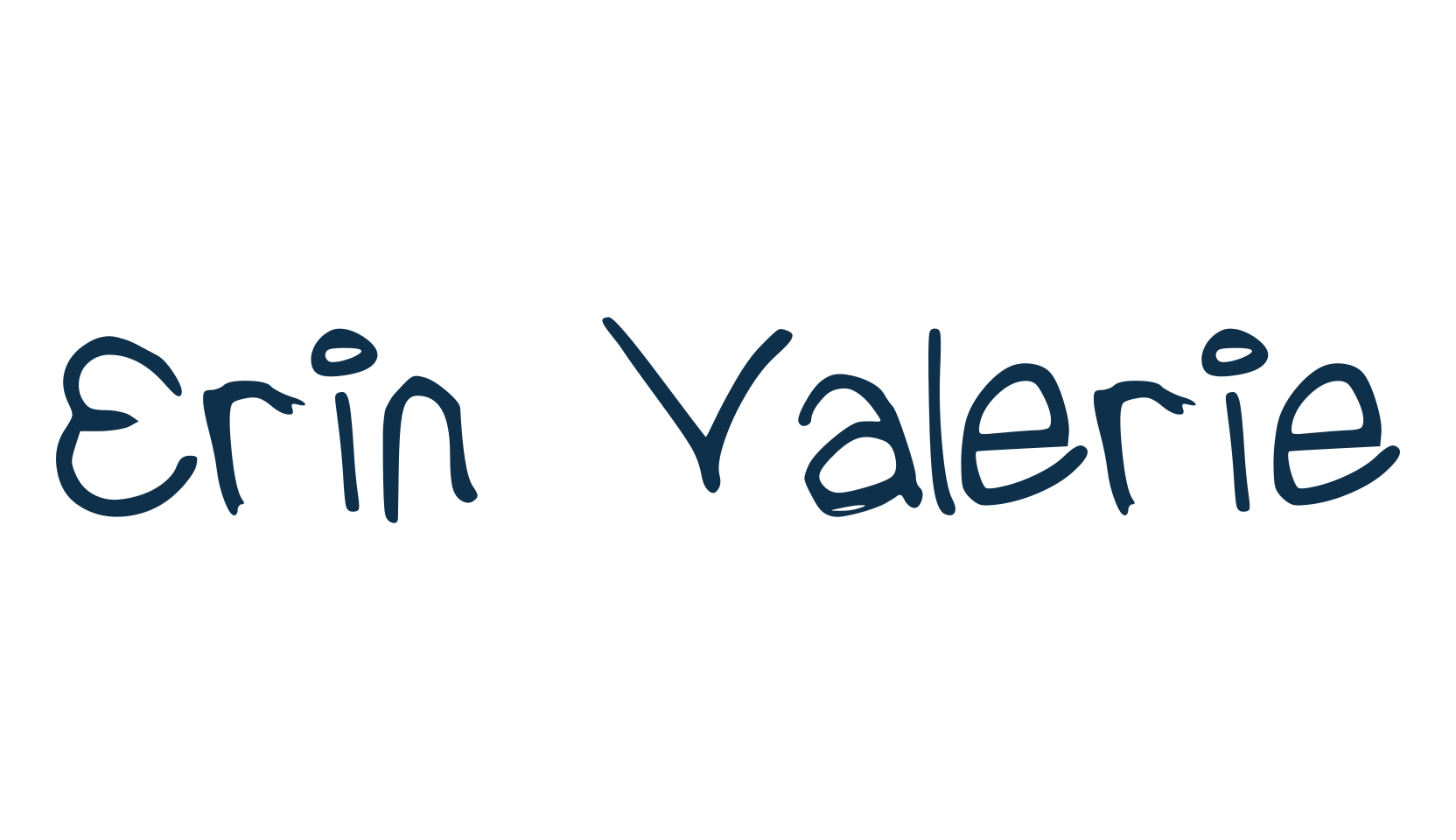 Erin Valerie, script handwritten fancy decorative calligraphy font preview
