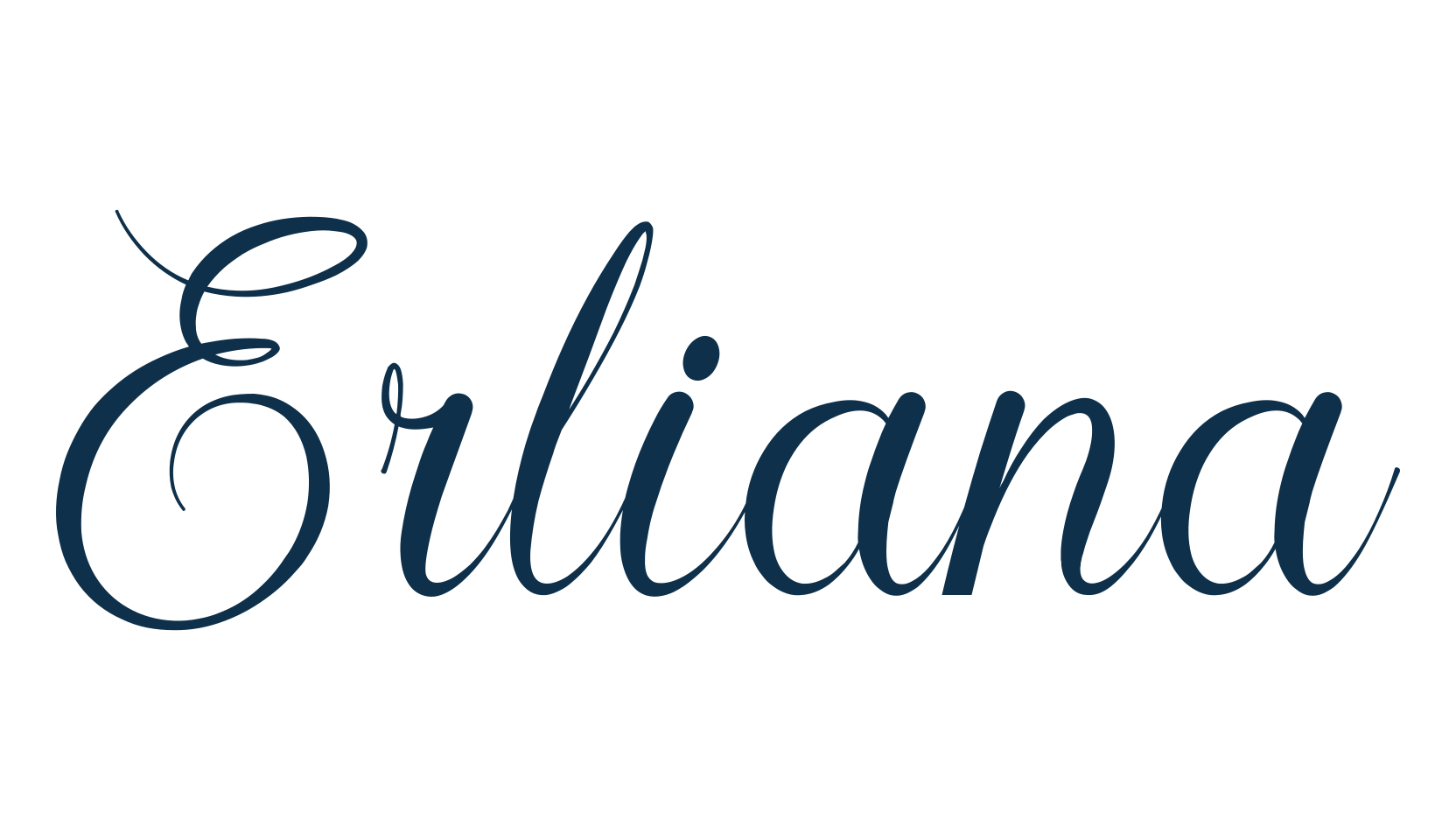 Erliana (erliana-2), calligraphy font preview