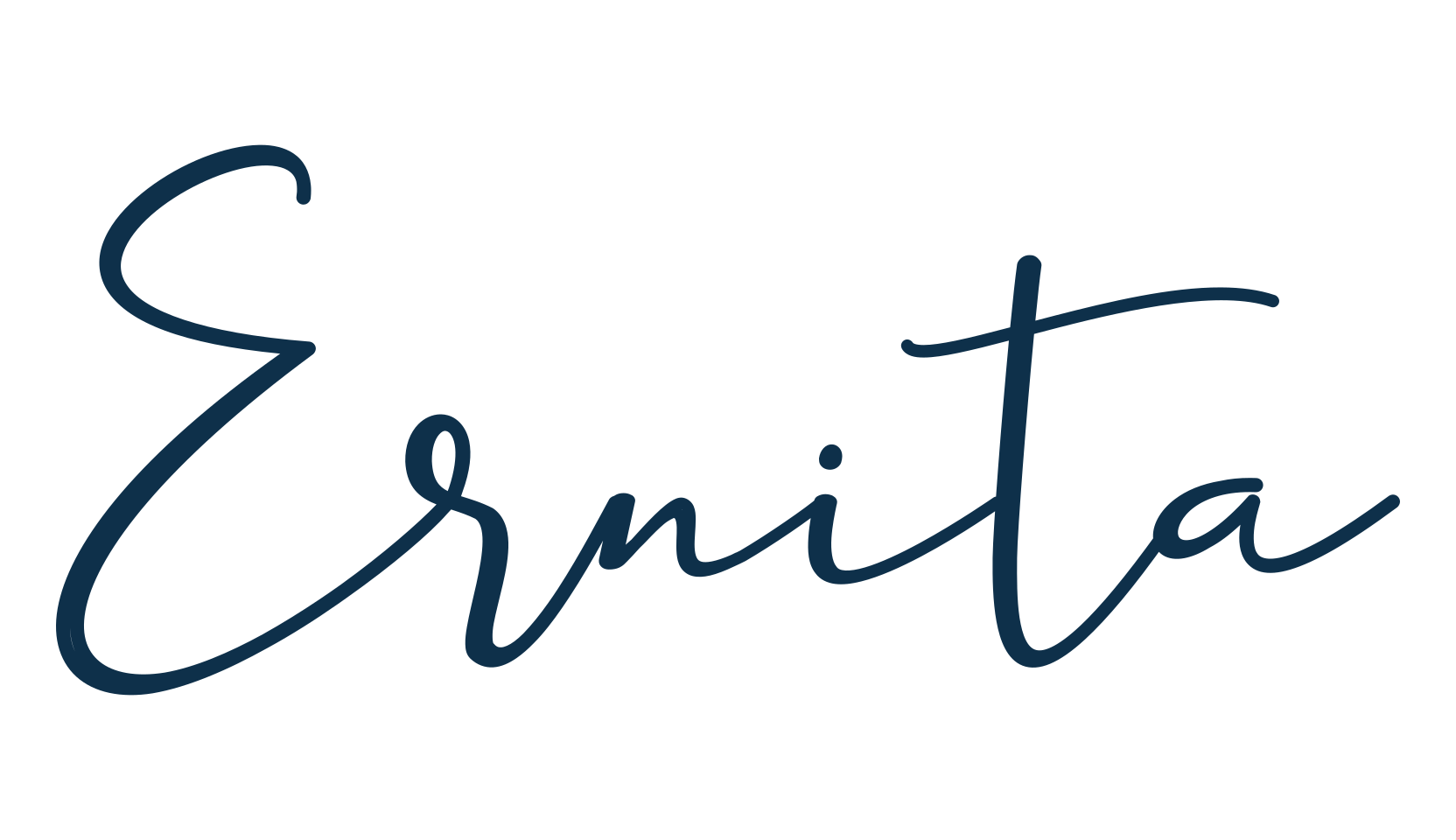 Ernita, script handwritten fancy decorative calligraphy font preview
