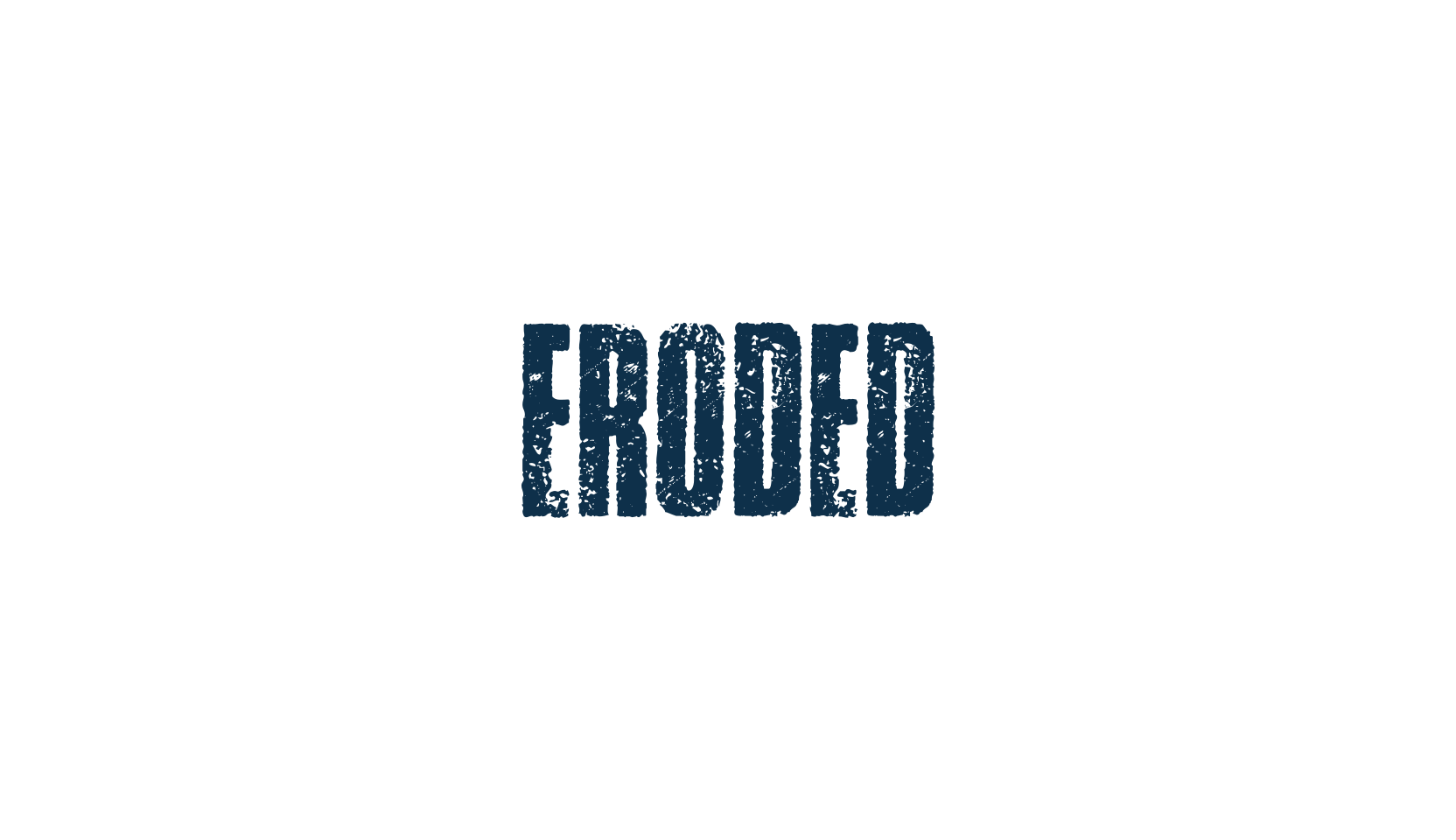 Eroded, fancy eroded decorative font preview
