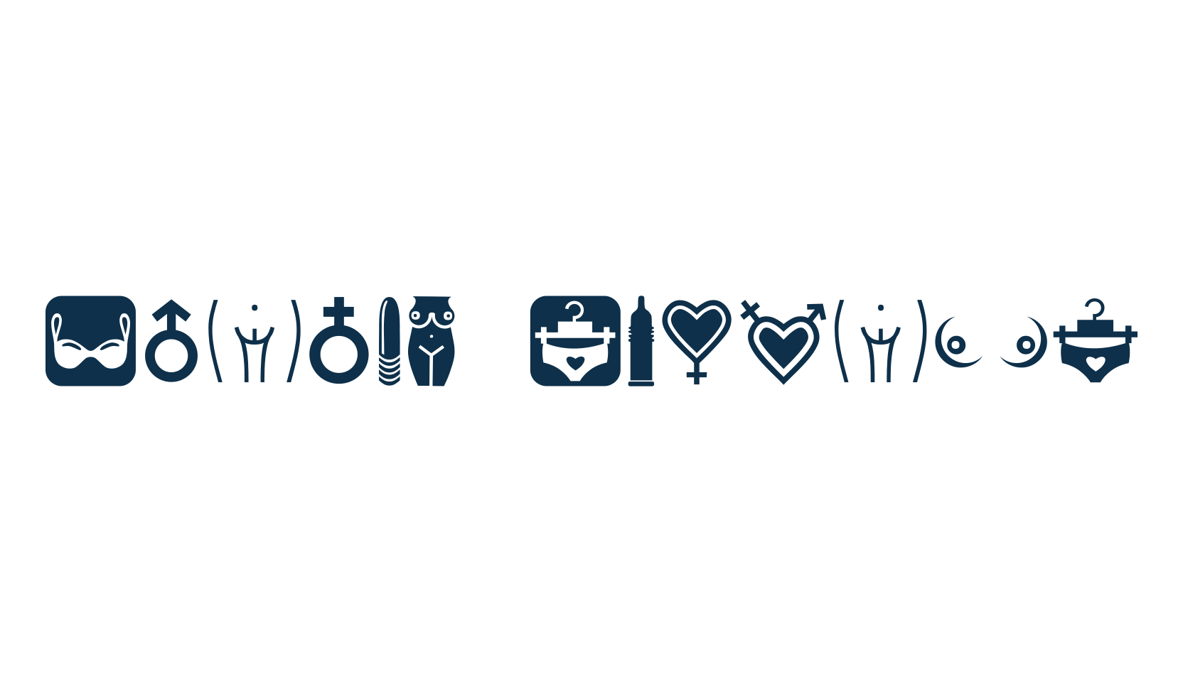 Erotic Symbols, fancy decorative font preview