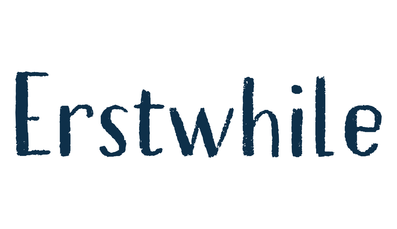 Erstwhile, fancy eroded decorative font preview