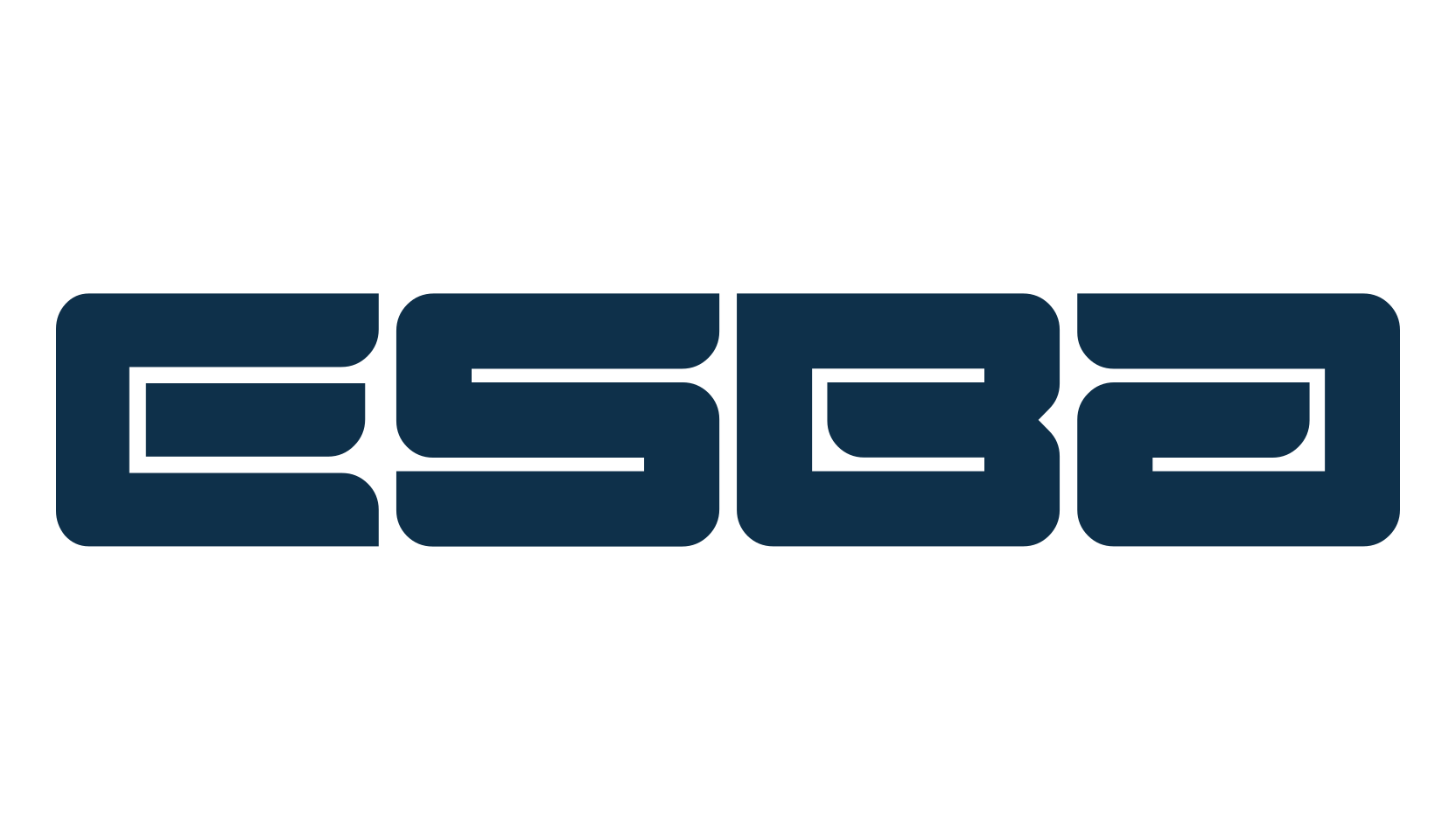 Esba (esba-2), fancy various techno sci-fi font preview