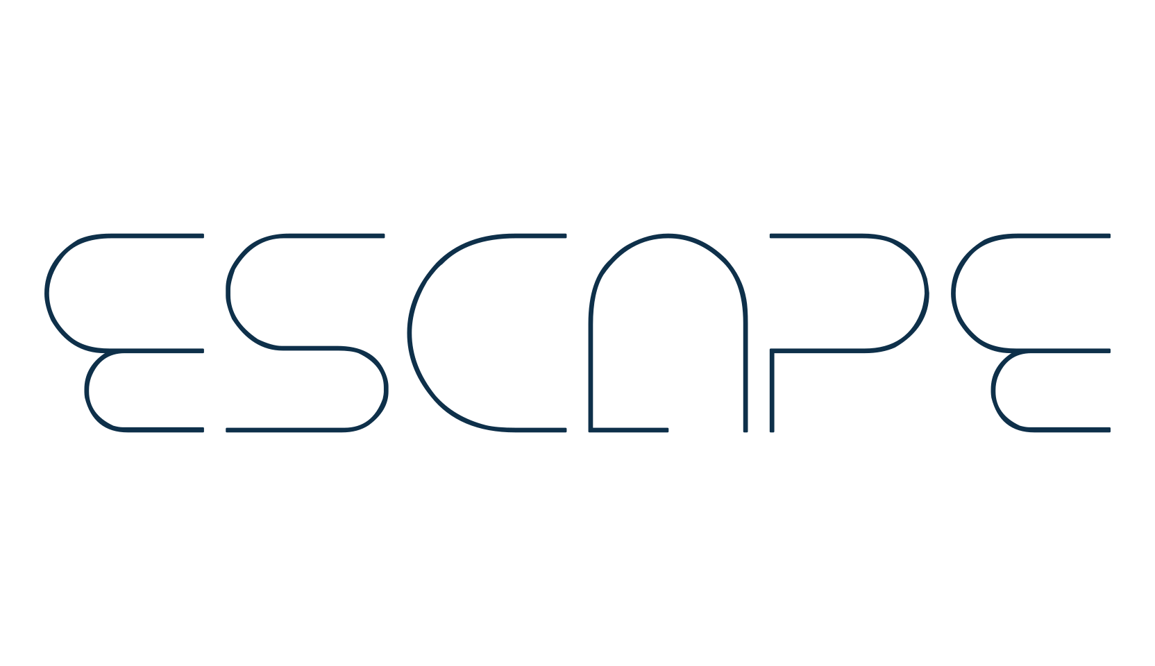 Escape, fancy various decorative font preview