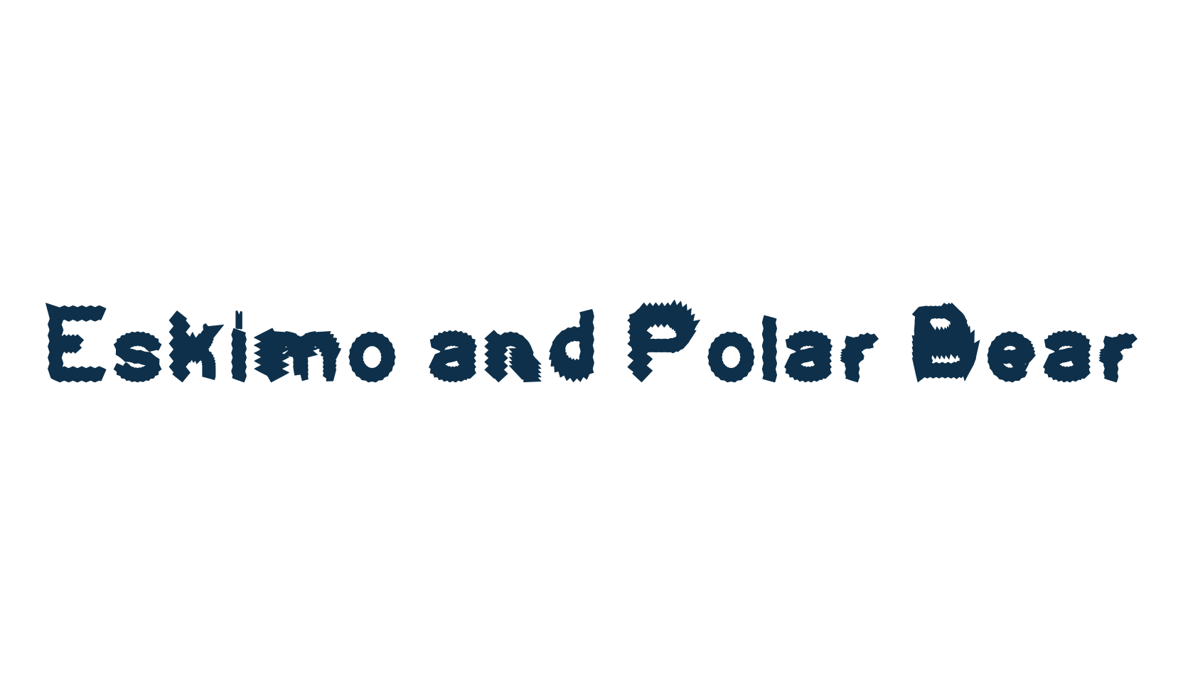 Eskimo and Polar Bear, fire, ice font preview