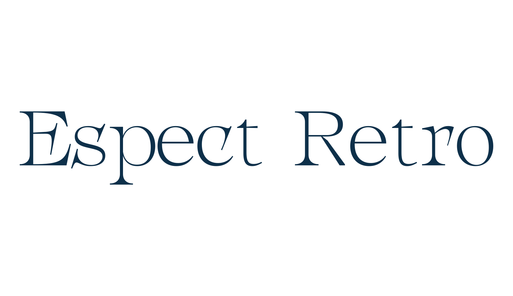 Espect Retro, serif font preview