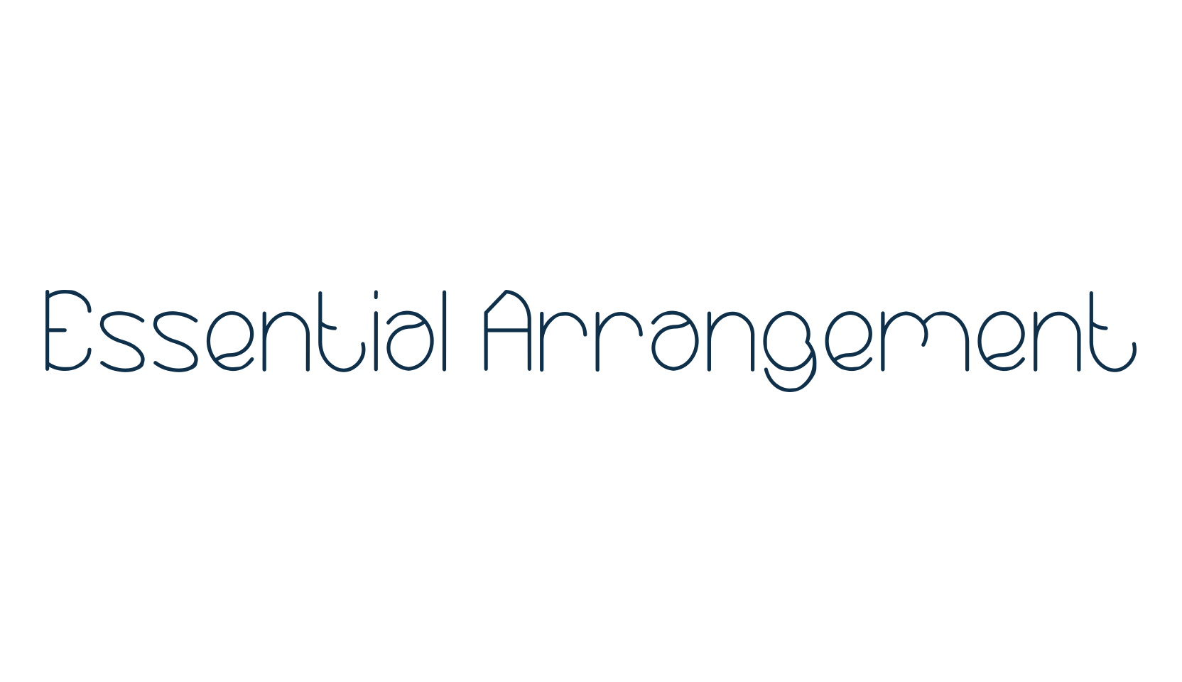 Essential Arrangement, fancy various decorative font preview