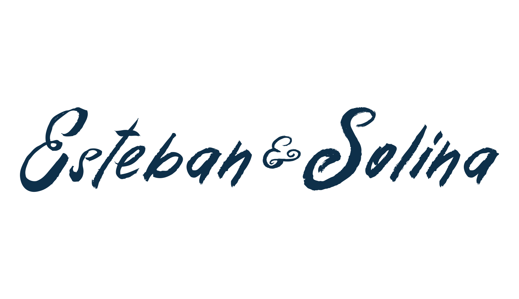 Esteban&Solina, script brush fancy decorative calligraphy font preview