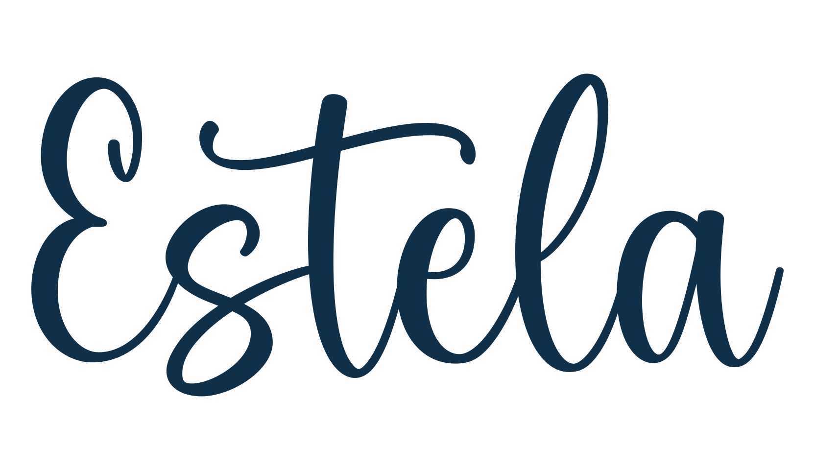 Estela, fancy decorative font preview