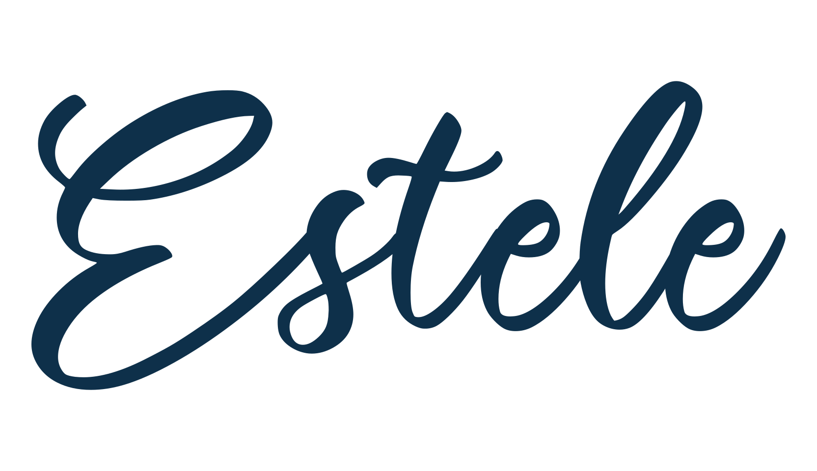 Estele, script calligraphy fancy decorative font preview