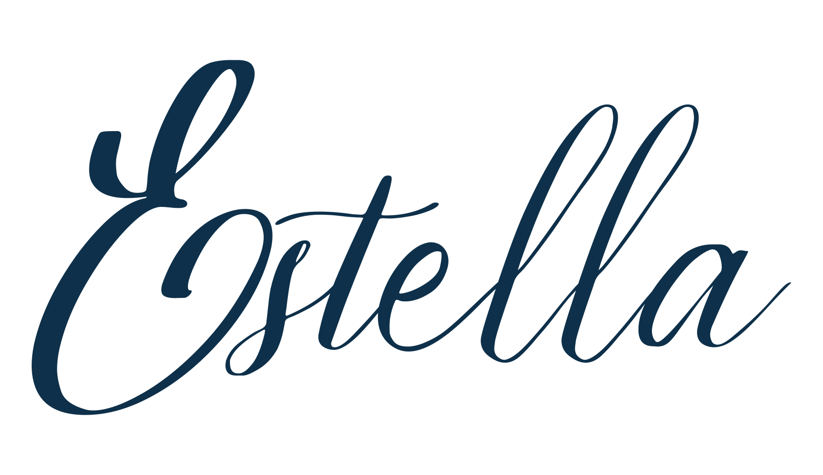 Estella (estella), calligraphy font preview