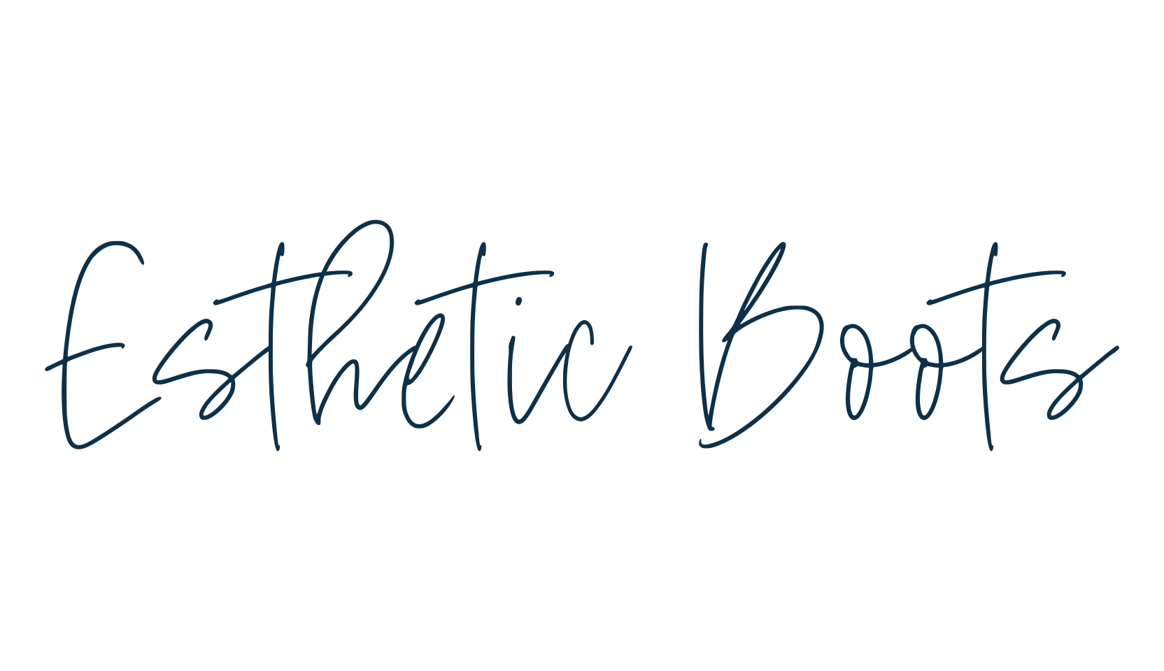 Esthetic Boots, script handwritten fancy decorative calligraphy font preview
