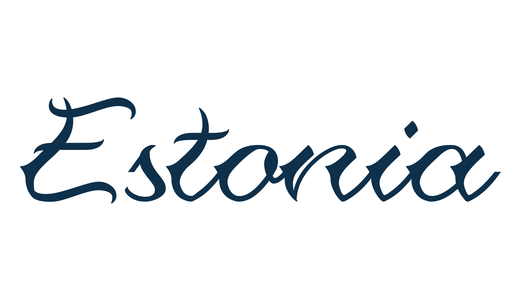 Estonia (estonia), fancy decorative font preview