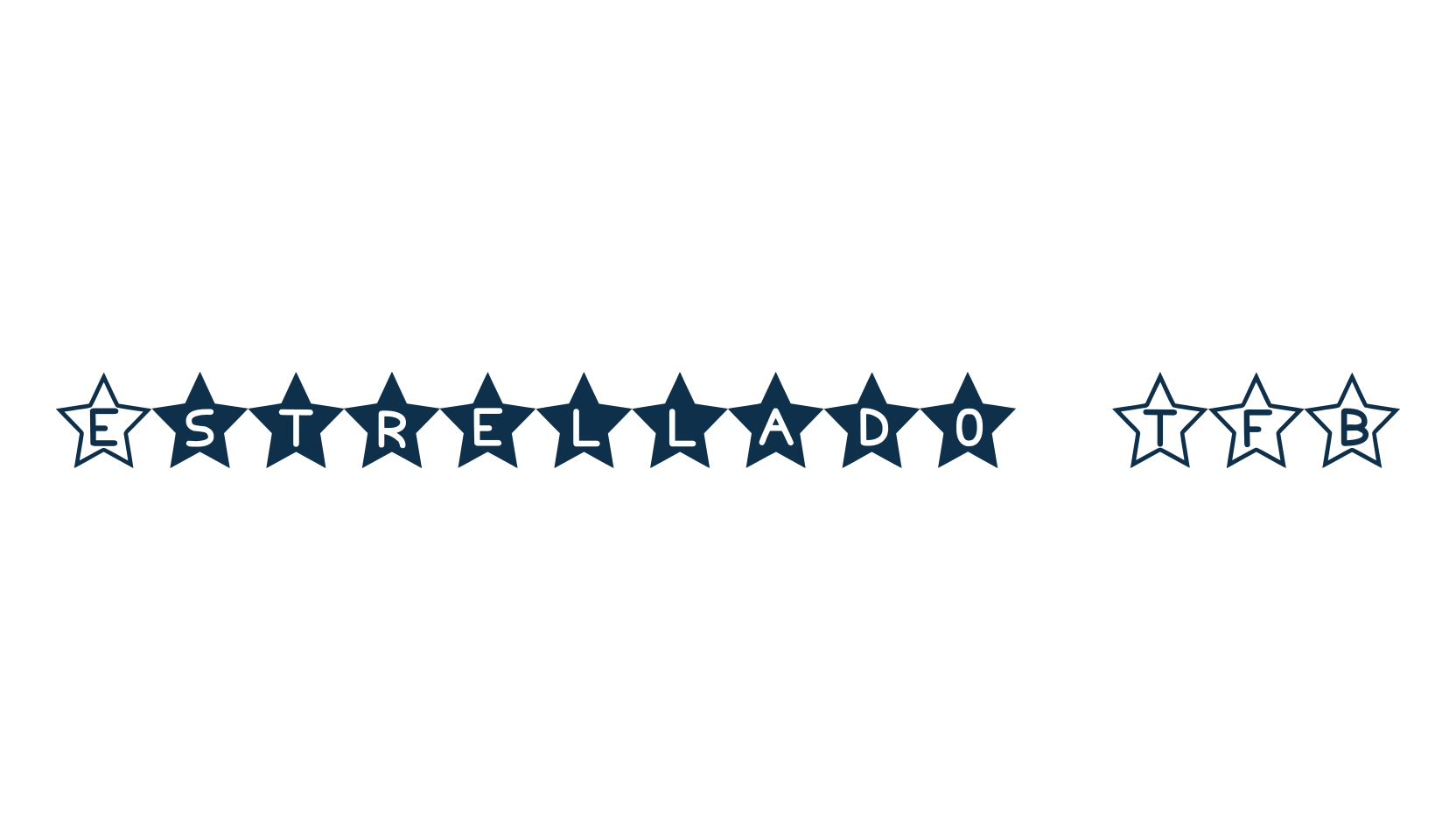 Estrellado TFB, fancy decorative font preview