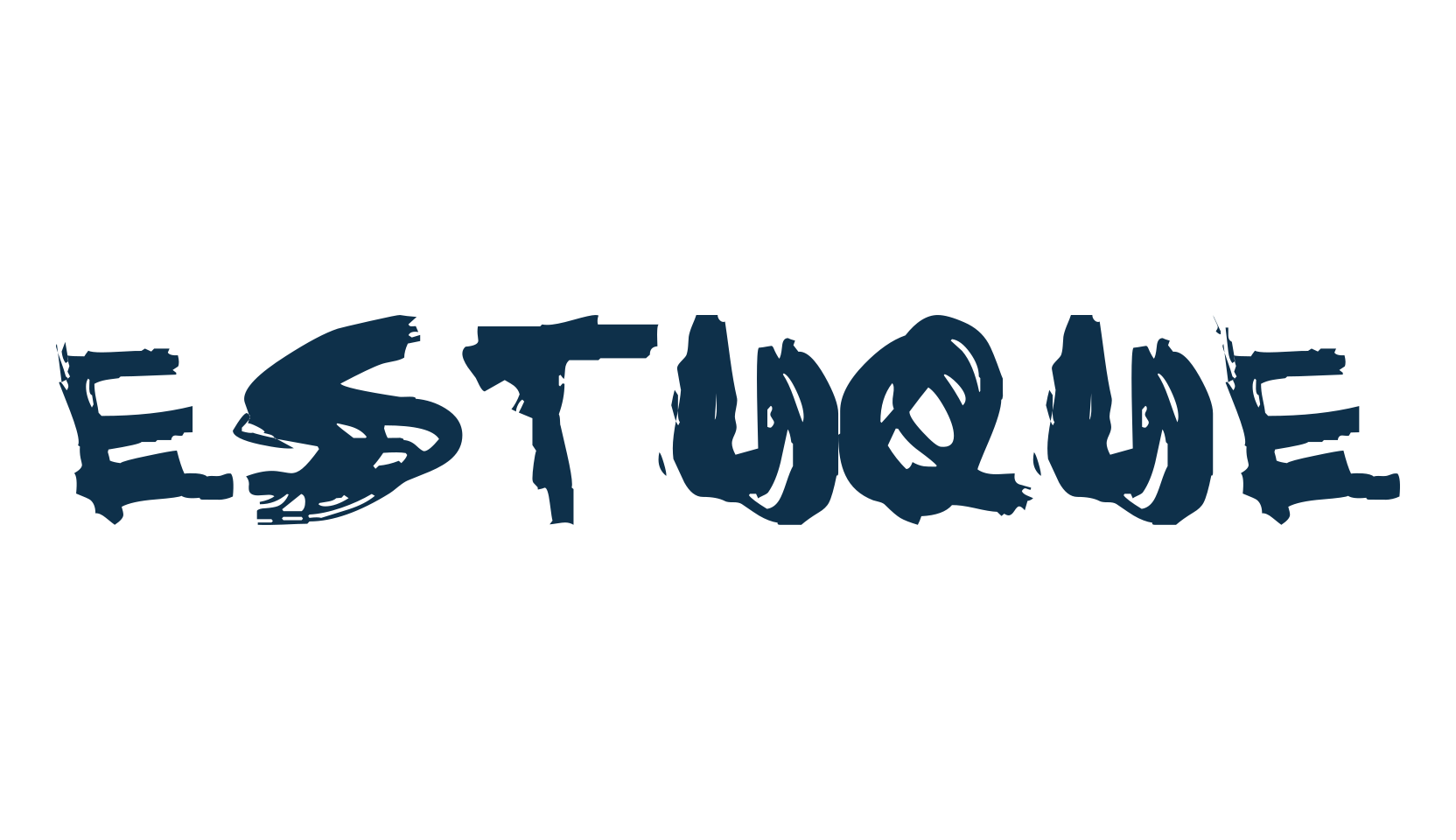 Estuque, trash font preview