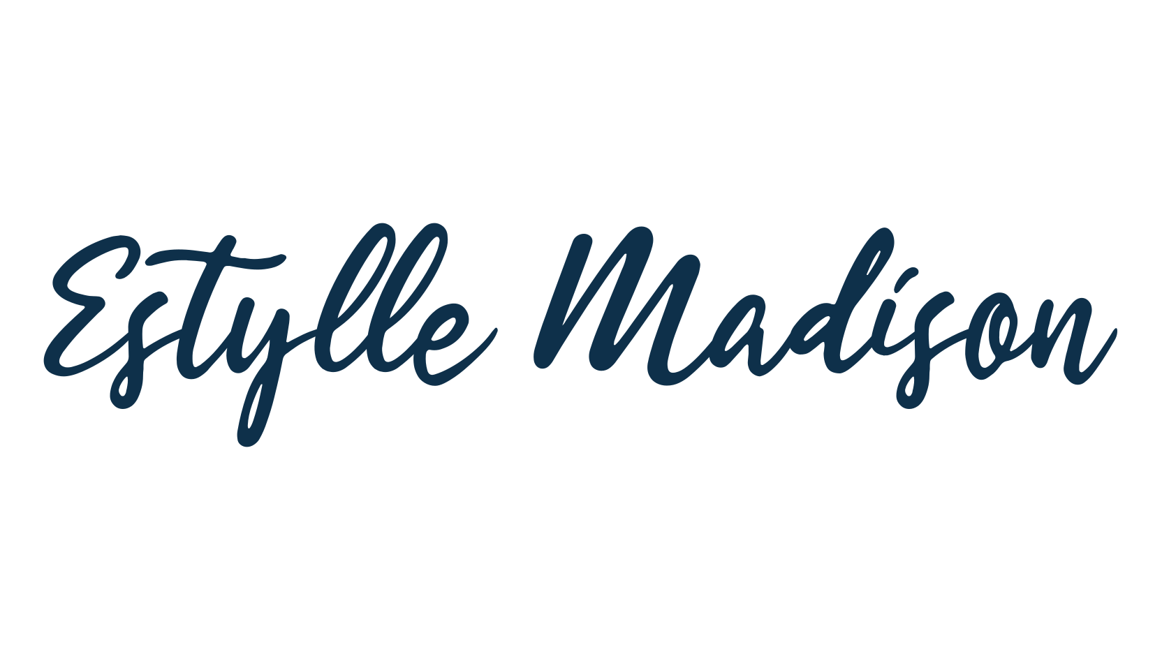 Estylle Madison, script calligraphy fancy decorative font preview